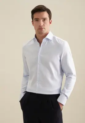 SEIDENSICKER CHEMISE GRANDE LONGUEUR Bleu ciel motif — photo 2