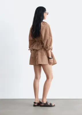Short ample - Rouge/Multicolore — photo 4