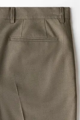 Pantalon de costume Slim Fit - Vert kaki — photo 3