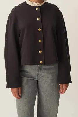 Veste maille Joanne Ardoise — photo 2