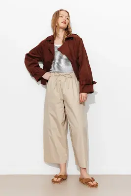 Pantalon balloon uni Femme — photo 2