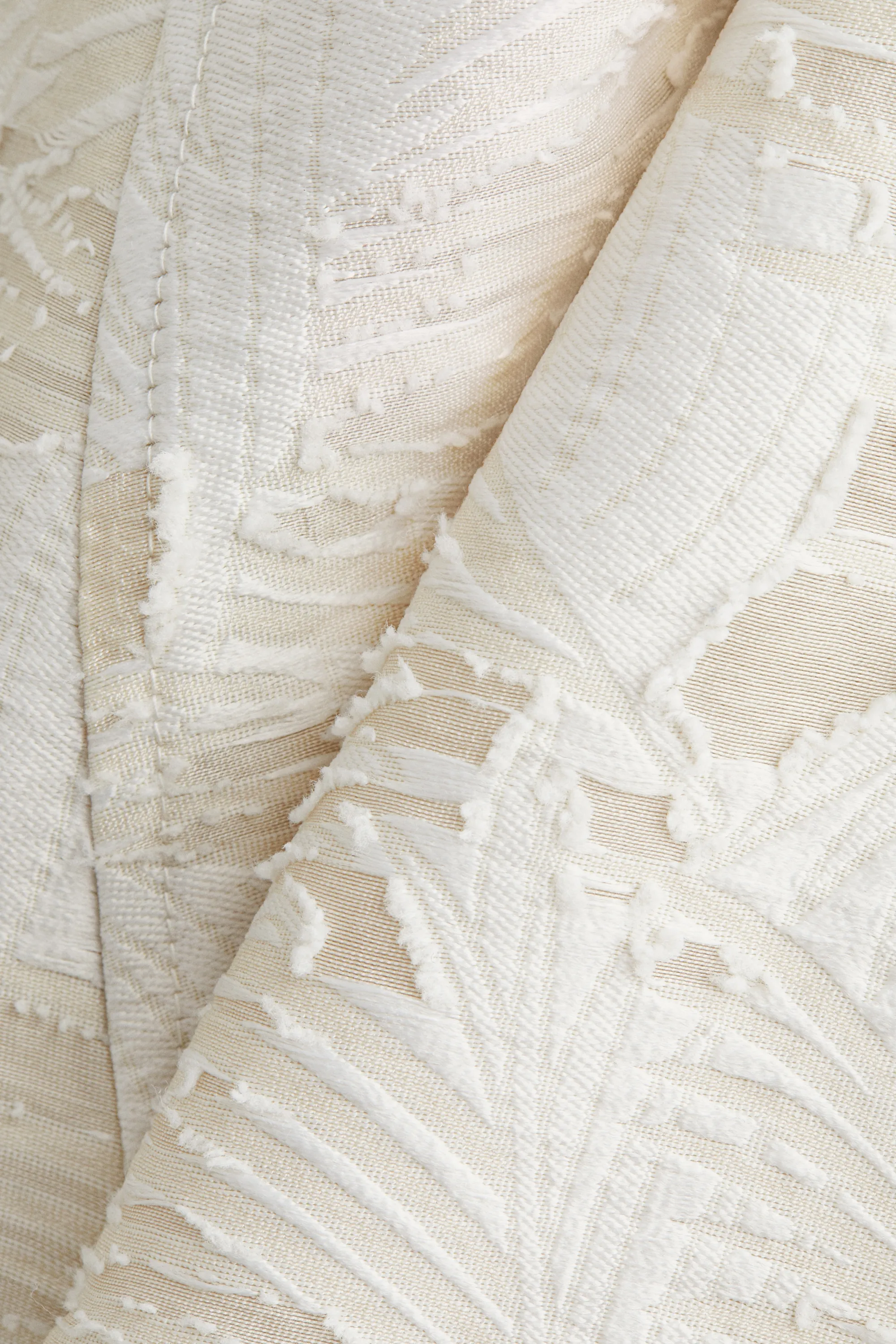 Jupe en tissu jacquard - Crème