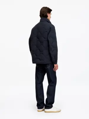 Veste matelassée en duvet - Bleu marine foncé — photo 3