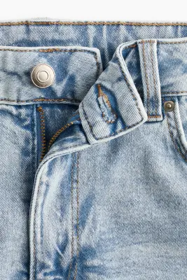 Short High en denim - Bleu denim clair — photo 1