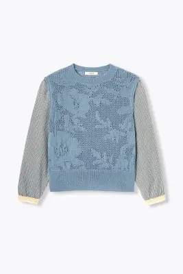 Pull à effet superposé Femme — photo 1