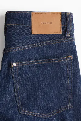 Short High en denim - Bleu denim foncé — photo 2