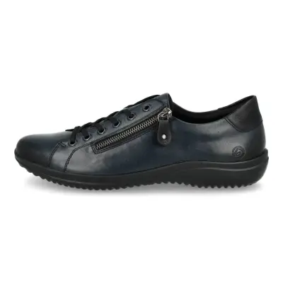 Baskets Remonte D1E03-14 Bleues - Cuir Lacets Grande Pointure Femme — photo 2