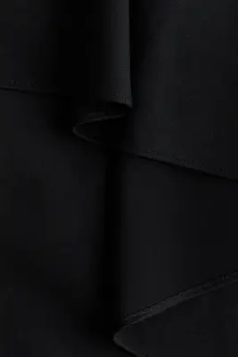 Jupe asymétrique avec panneau drapé - Noir — photo 4
