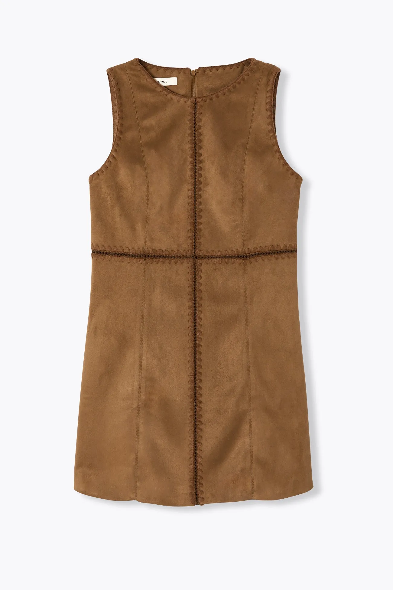 Robe courte en suédine