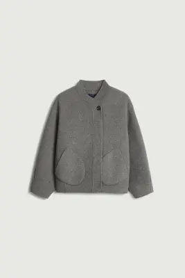 MANTEAU WINDSOR GRIS CLAIR — photo 5