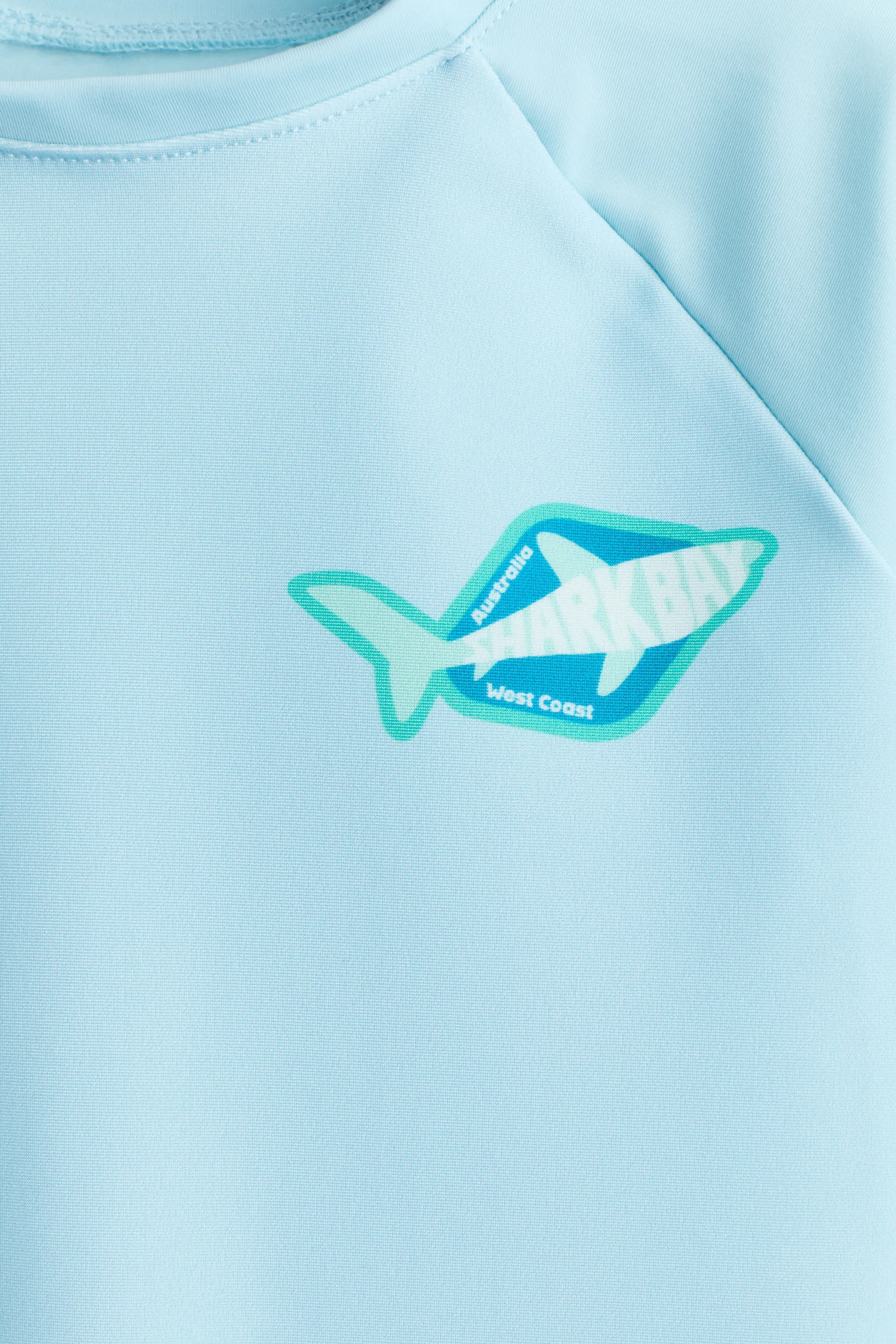 T-shirt de bain UPF 50 - Bleu clair/requin