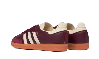 Adidas Samba OG Maroon Gold Metallic — photo 2