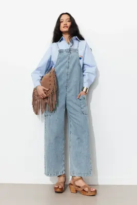 Salopette en jean Femme — photo 2