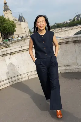 Pantalon Amandine - marine — photo 3