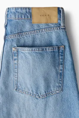 Barrel High Jeans - Bleu denim clair — photo 2