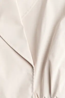 Veste en twill avec col châle - Beige clair — photo 4