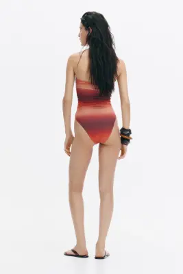 Maillot de bain bandeau - Orange — photo 2