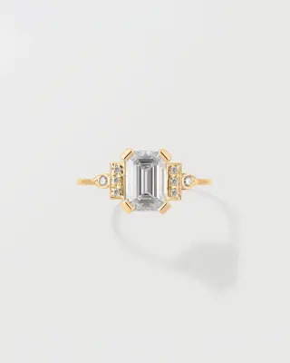 BAGUE NÉRÉE - Or blanc 18 carats — photo 4