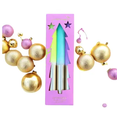 Bougies dip dye stargazing — photo 2