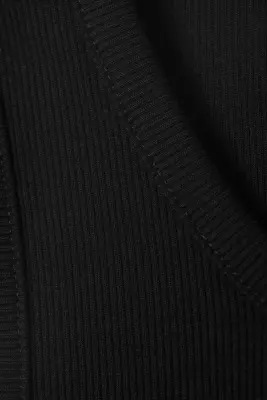 Débardeur côtelé classique - Noir — photo 2
