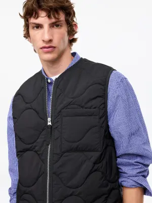 Veste matelassée sans manches - Noir — photo 4