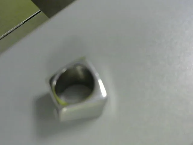 Bague acier carre