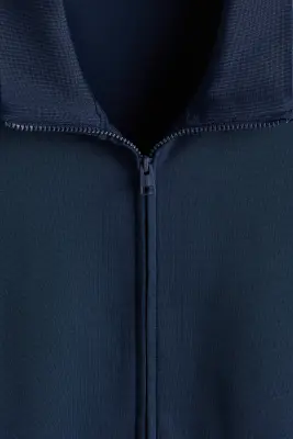 Veste de survêtement en scuba Relaxed Fit - Bleu marine — photo 5