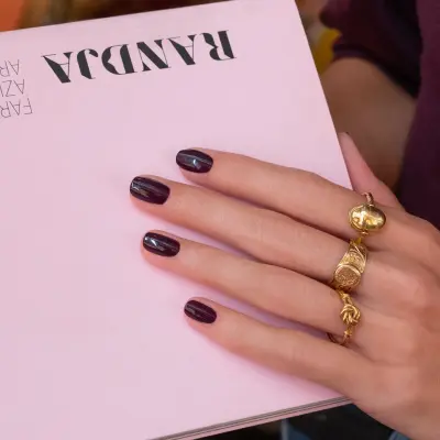 Vernis Green Manucurist-Aubergine-manucure violet foncé — photo 2