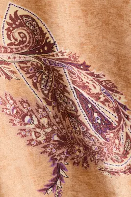 Pantalon ballon en viscose mélangée - Beige foncé/motif — photo 4