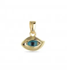Pendentif plaque or oeil 18341