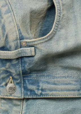 Jean droit - Bleu délavé clair — photo 2