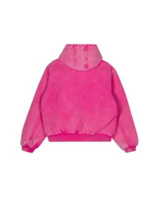 Peace Canvas Hooded Jacket Fuchsia Purple — photo 4