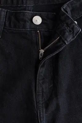 Barrel High Waist Ankle Jeans - Noir denim — photo 5