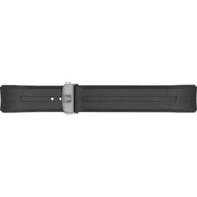 Bracelet caoutchouc noir boucle déployante titane pour Tissot Touch Connect solar T603046207