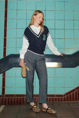Pull torsadé sans manches — photo 2
