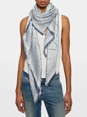Foulard Liz Denim Monogram 135 — photo 5