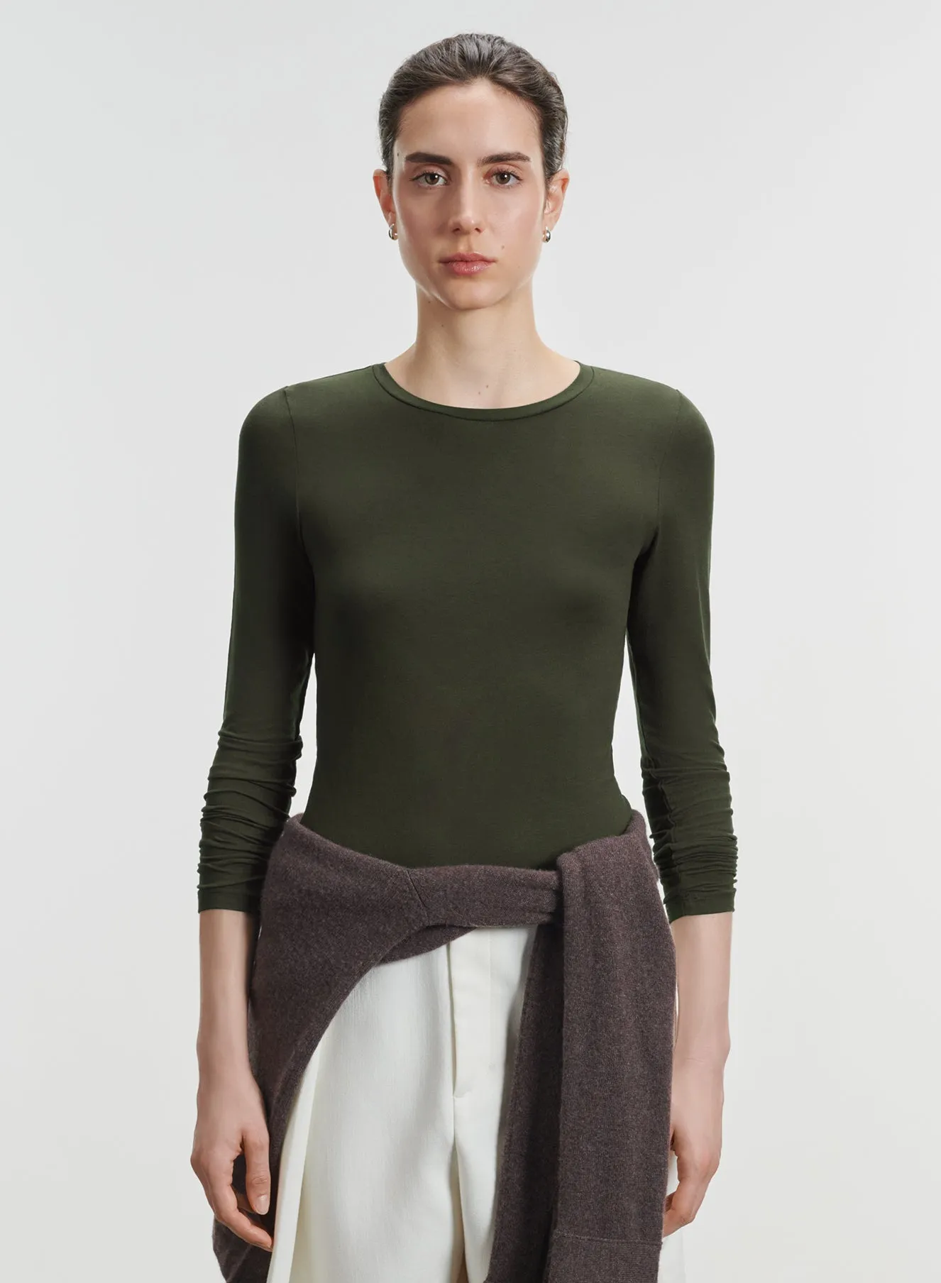 T-shirt en viscose et élasthanne
