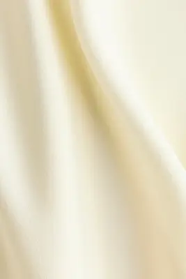 Robe midi en satin - Crème — photo 5