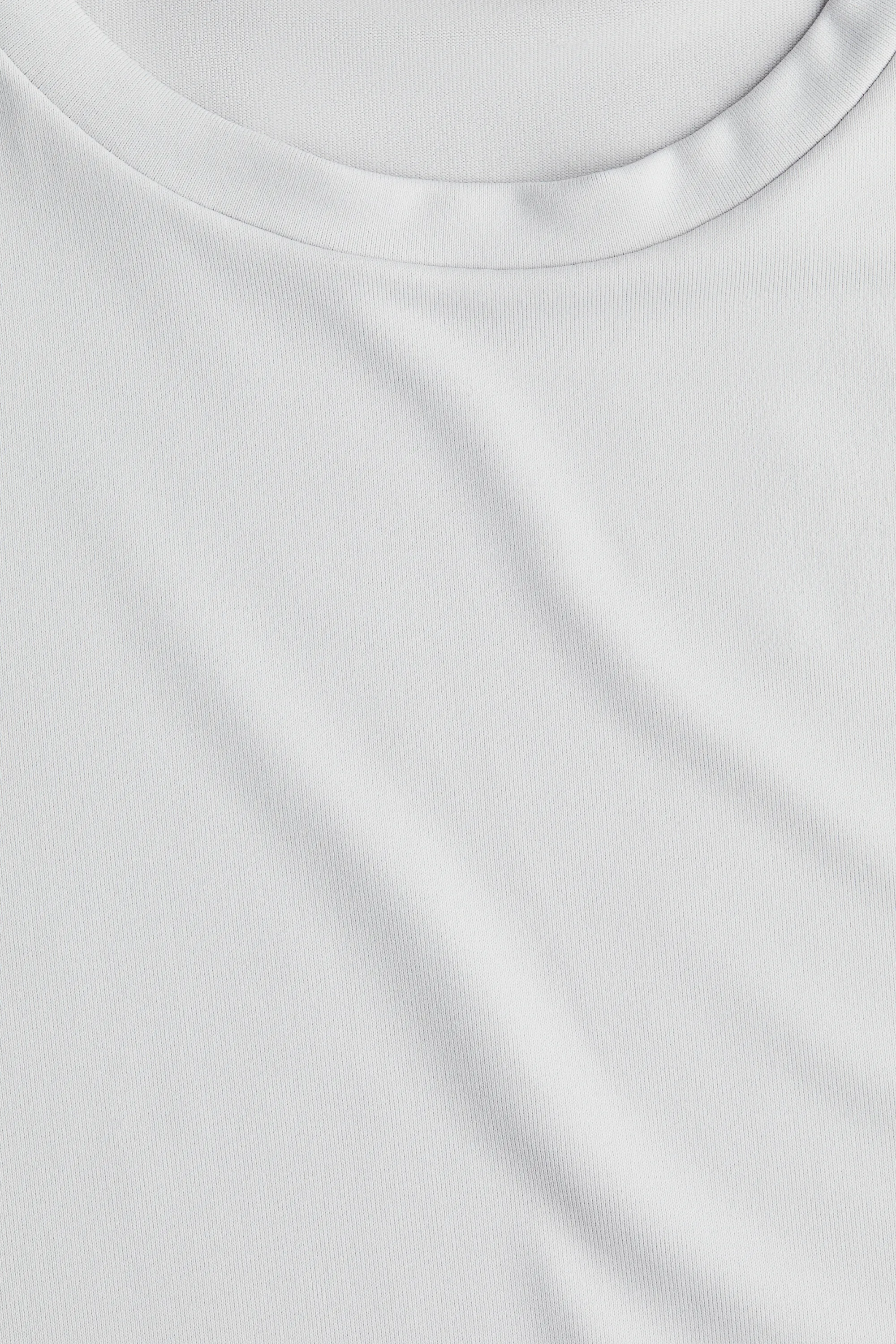 T-shirt ajusté en microfibre - Gris clair