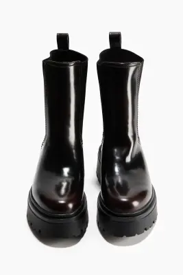 Bottines Chelsea à semelle épaisse - Marron foncé — photo 2