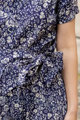 Robe Diane - fleuri bleu — photo 2