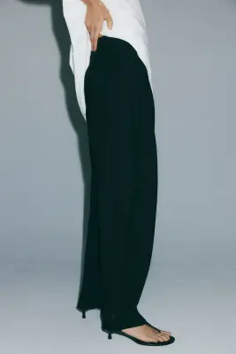 Pantalon barrel cargo - Noir — photo 1