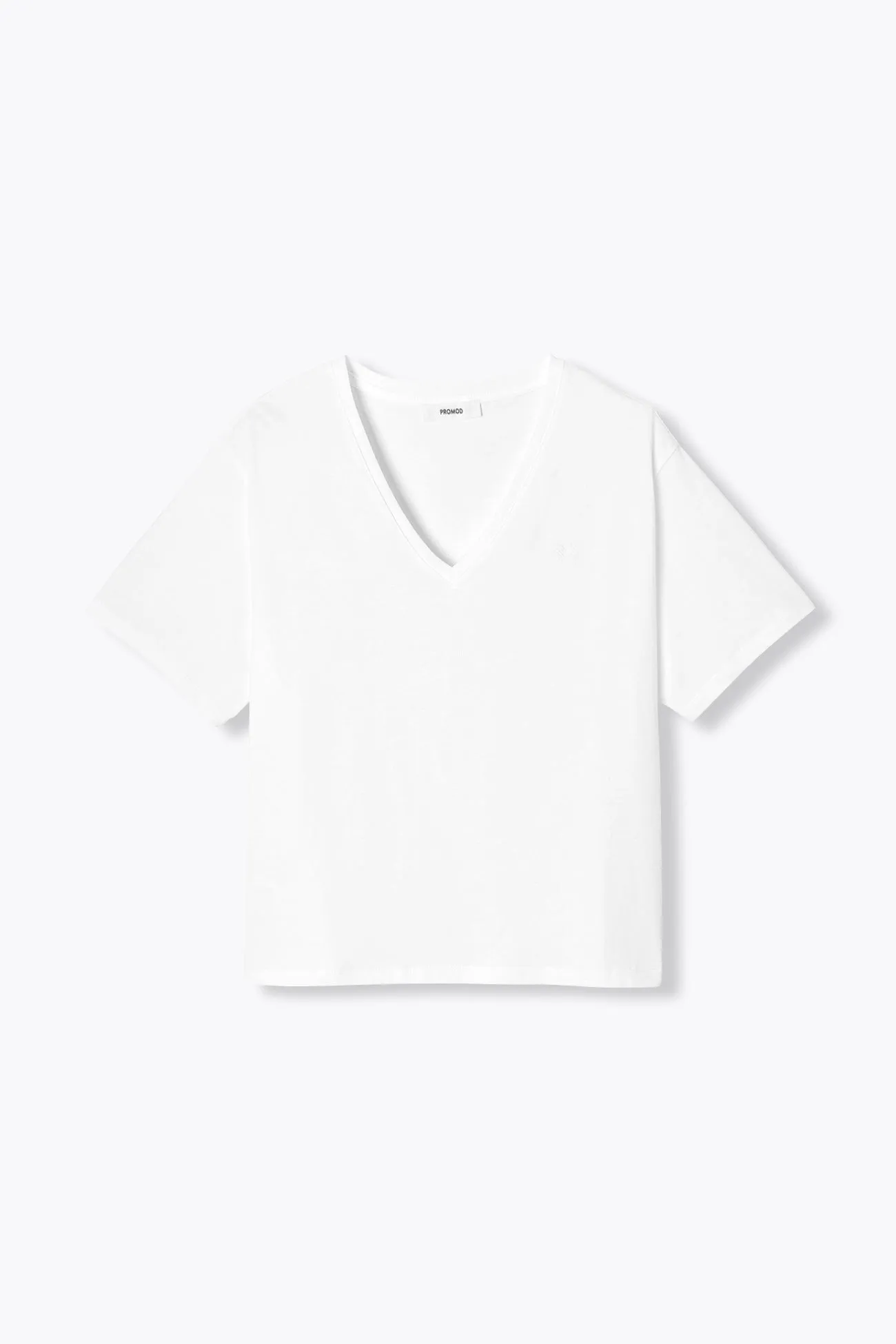 T-shirt basique col V Femme