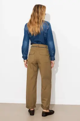 Pantalon chino taille haute — photo 4