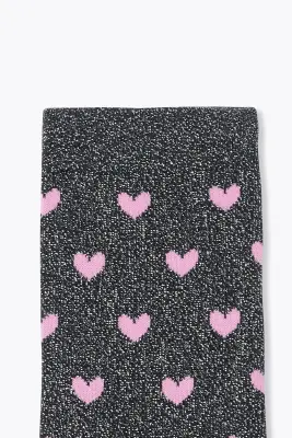 Chaussettes pailletées coeurs — photo 2
