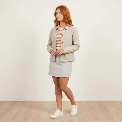 Faenza, Veste lin et coton naturel - Lin Naturel — photo 1