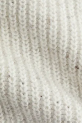 Jupe tube en maille côtelée - Crème chiné — photo 2