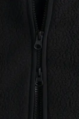 Veste de sport en tissu Teddy bear - Noir — photo 4