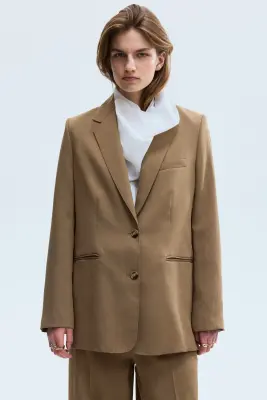 Blazer à fermeture droite - Beige foncé — photo 1