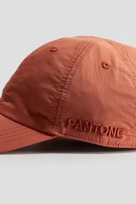 Casquette avec détail brodé - Orange — photo 2